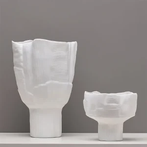 Pots en résine géométriques abstremberg à large bouche, ornements artisanaux brittop, vase à fleurs, accessoires de décoration pour la maison