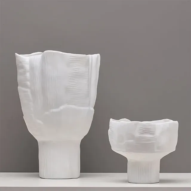 Pots en résine géométriques abstremberg à large bouche