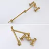 Robinets de cuisine muraux en laiton Antique – vue 5