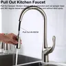 Robinet de cuisine tactile en Nickel brossé – vue 3