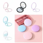 Mini Miroir Rond à Rabat Double Face, Créatif, Pliable, Mignon, pour Maquillage, Décoration de Maison