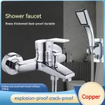 Support de robinet de douche Triple, salle de bains à domicile, robinet d&rsquo;eau chaude et froide, mitigeur de bain, ensemble de douche, accessoires de salle de bains
