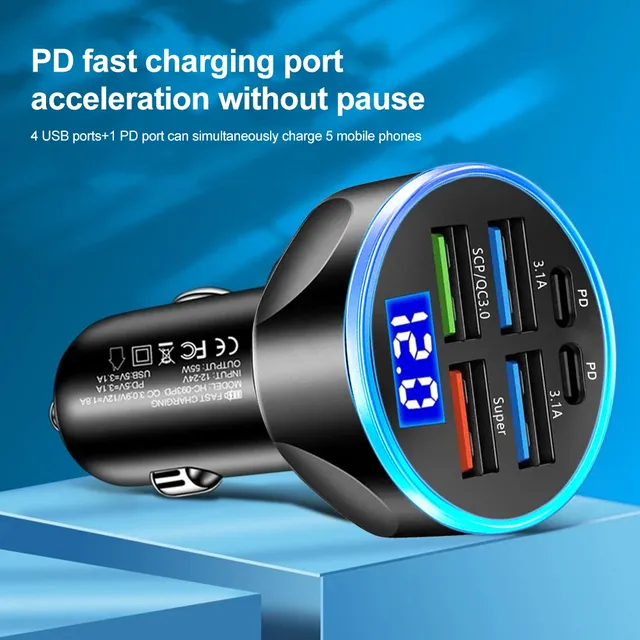 Chargeur de voiture PD 250W QC3.0 – vue 5