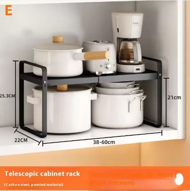 Etagère rangement cuisine support microondes rétractable… – vue 6