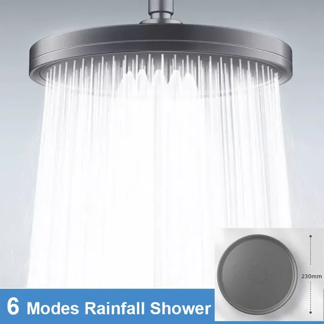 Pommeau de douche rond à grand débit – vue 2