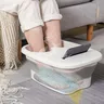 Bain pieds électrique portable pliable compact blanc… – vue 1