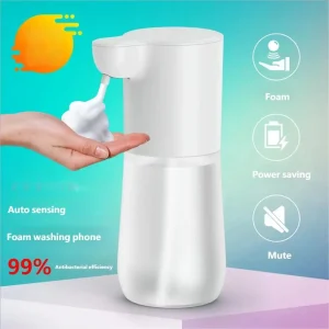 Distributeur automatique de savon, distributeur de mousse, capteur intelligent, sans contact, chargement USB, Machine de désinfectant pour les mains, 350ml Distributeur automatique de savon, distributeur de mousse, capteur intelligent, sans contact, chargement USB, Machine de désinfectant pour les mains, 350ml