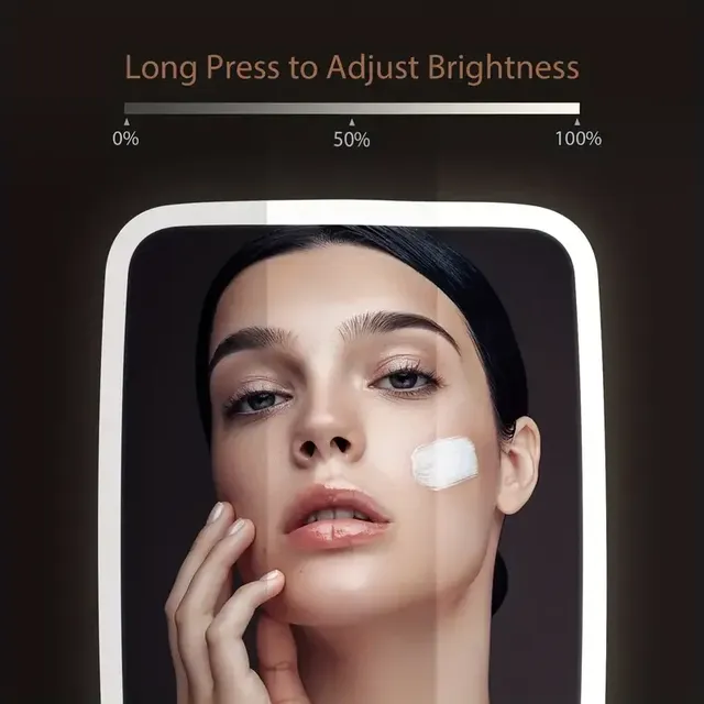 Miroir de maquillage LED avec support – vue 4