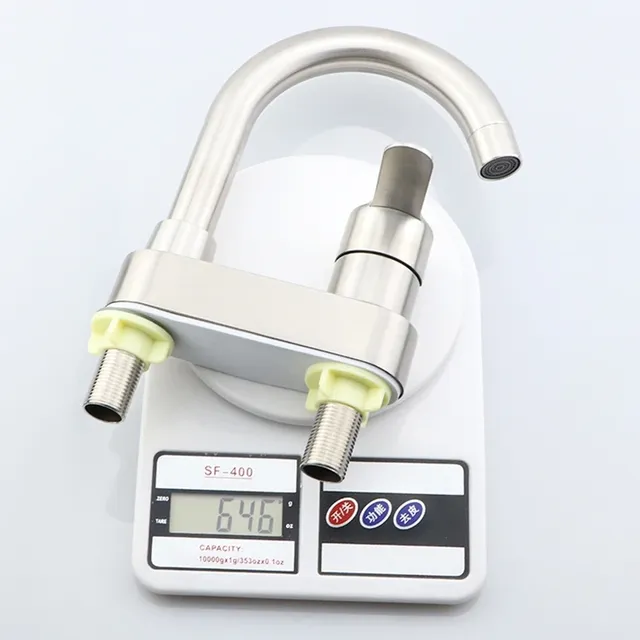 Robinet de lavabo de bain brossé en acier inoxydable 304 – vue 7