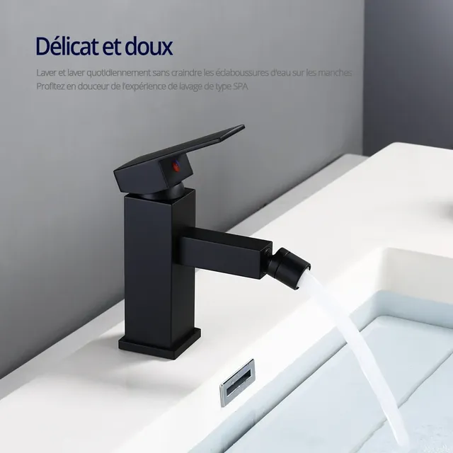Robinet de Bidet en or brossé – vue 3