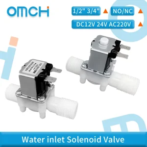 IKFAE 1/2 « 3/4 » contrôleur de vanne de contrôle d&rsquo;eau DC 12V 24V AC220V interrupteur d&rsquo;électrovanne mâle normalement fermé normalement ouvert