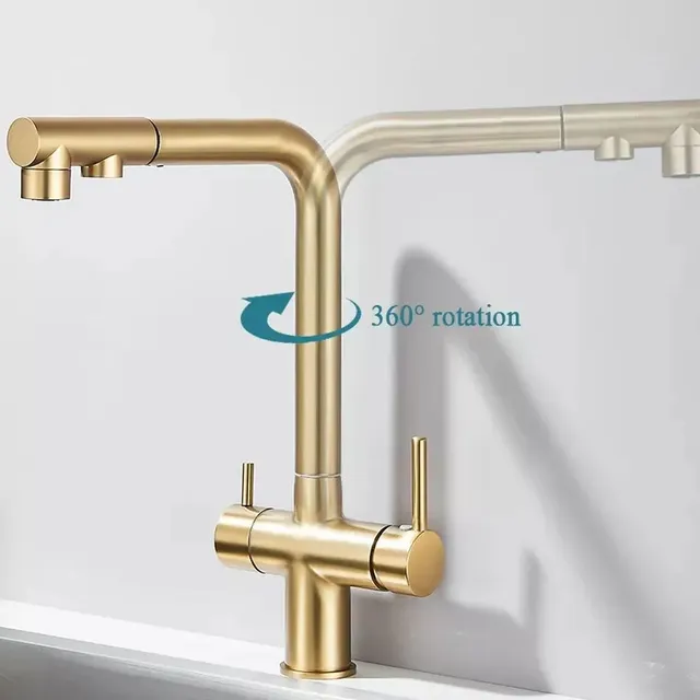 Robinet de cuisine filtré extractible – vue 3