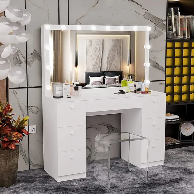 Table basse moderne tabouret acrylique Transparent Table… – vue 6