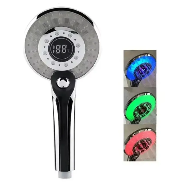 Pommeau de douche LED coloré avec capteur de température – vue 4