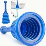 Drague de canalisation d&rsquo;évier, piston de vidange de cuisine et de toilettes, outil de dragage de tuyau électrique d&rsquo;évier de bain, bouchon à ventouse, outils de salle de bains