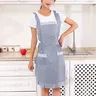 Tablier bavette femme vintage rose poudré trapèze mi… – vue 5