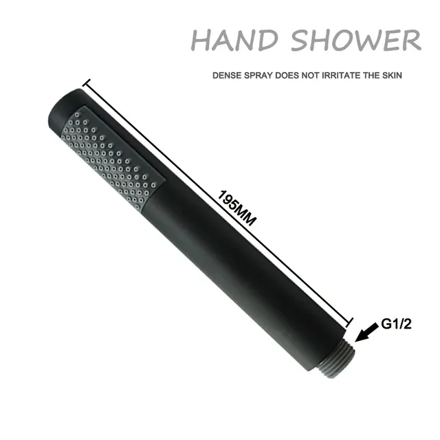 Pommeau de douche à main cylindrique en acier inoxydable… – vue 3