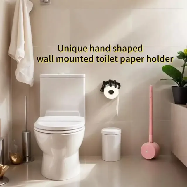 Porte-papier hygiénique en forme de main de 14cm – vue 4