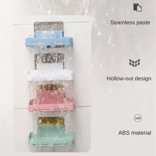 Porte savon adhésif mural trois étages plastique ventilé… – vue 4