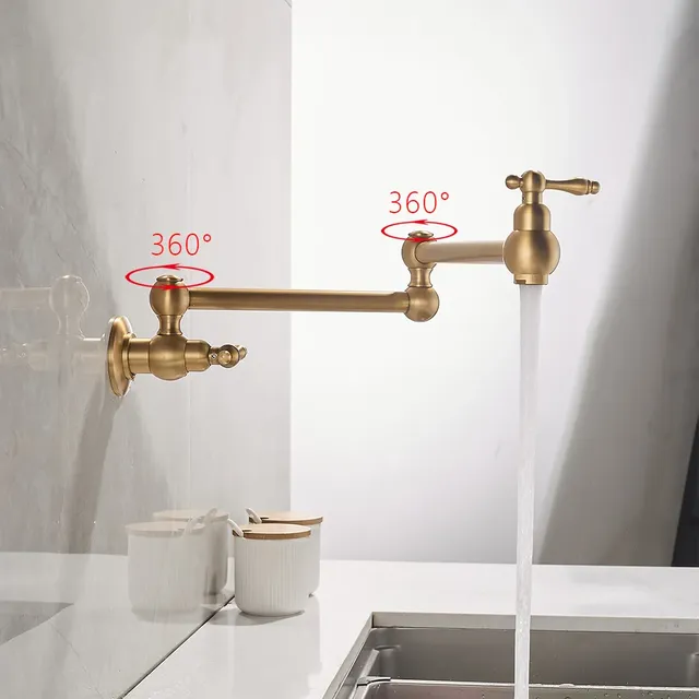 Robinet mural pivotant pour lavabo de cuisine moderne – vue 4