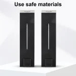 Distributeur de savon manuel mural souple, récipient de savon liquide pour les mains pour salle de bain, toilettes, hôtel, usage Commercial