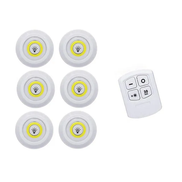 Lot trois spots LED sans fil télécommande intensité… – vue 2