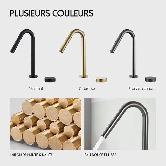 Robinet de lavabo en métal – vue 7