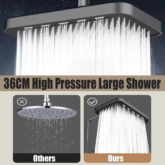 Pommeau de douche à grande panneau – vue 3