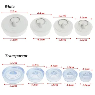 Bouchon rond anti fuite évier baignoire lavabo silicone caoutchouc…