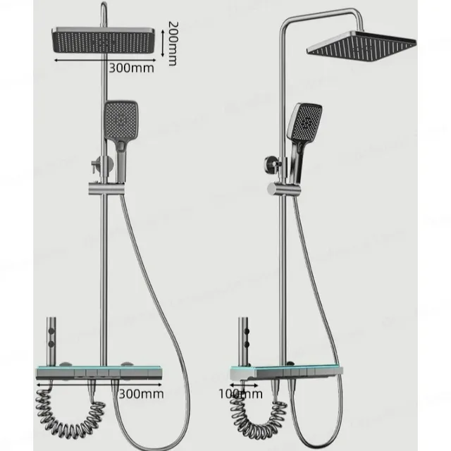 Ensemble de robinets de douche de salle de bains de luxe – vue 6