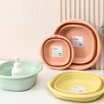 Lavabo pliant, lavabo Portable, lavabo domestique, plastique épais, pliable, rétractable, couleur unie