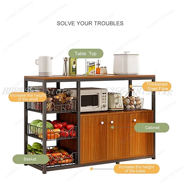 Armoire de rangement de cuisine multicouche T1