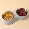Double Filles en Acier Inoxydable pour Animaux de… – vue 5