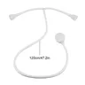 Pommeau Douchette Flexible Tuyau 1200mm ABS Blanc Tete… – vue 5