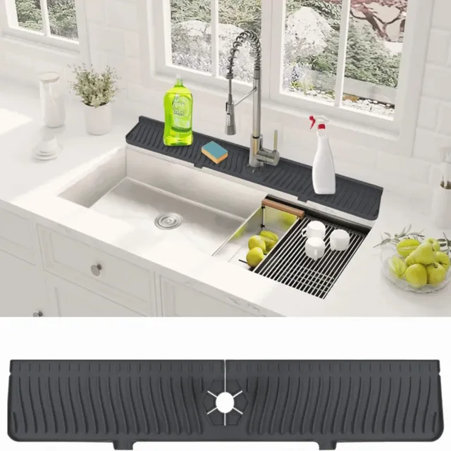 Tapis de robinet de cuisine pliable en Silicone – vue 4