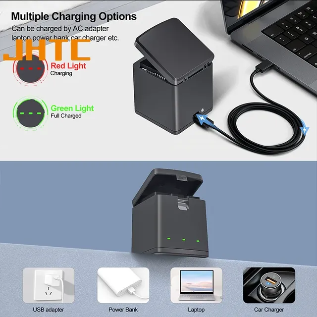 Chargeur de batterie pour appareils photo de sport – vue 6