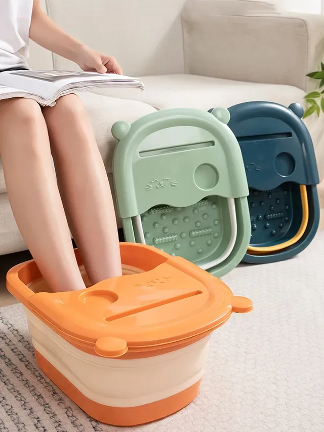 Bassin de Énergie des Pieds Pliable pour Adultes