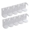Support mural pots épices réglable plastique ABS blanc adhésif sans perçage gain place rangement modulable durable robuste installation facile Support mural pots épices réglable plastique ABS blanc adhésif sans perçage gain place rangement modulable durable robuste installation facile