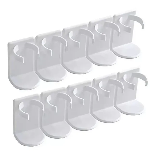Support mural pots épices réglable plastique ABS blanc…