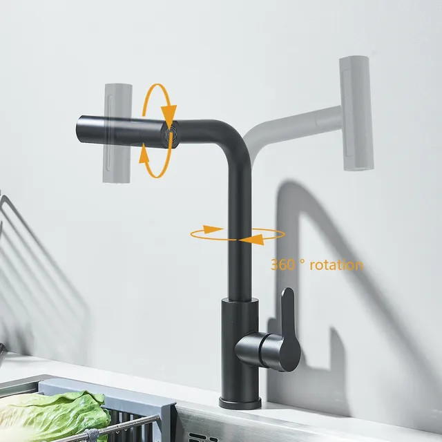 Robinet de cuisine 4 en 1 en acier inoxydable – vue 4
