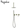 Ensemble de système de douche en or brossé – vue 2
