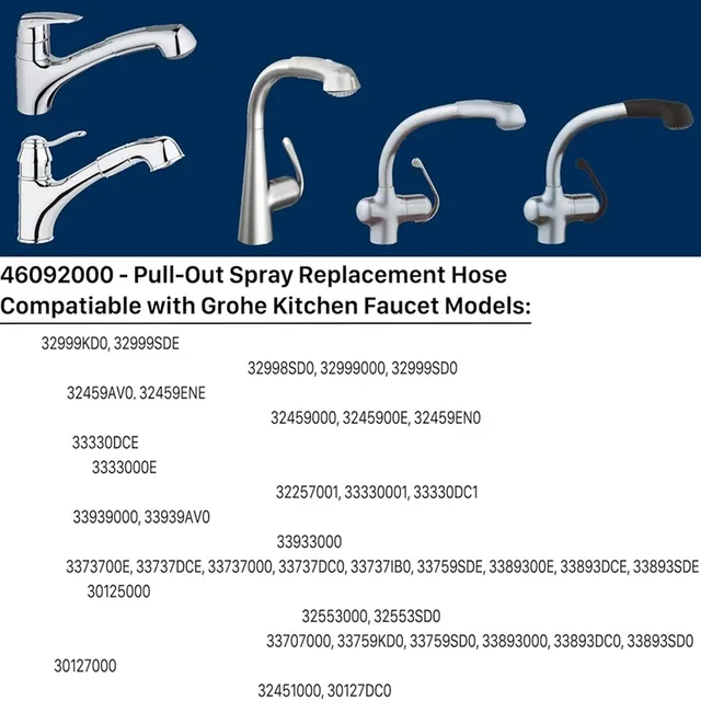 Tuyau remplacement compatible Grohe Alira Ashford… – vue 5