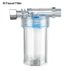 filtre robinet cuisine plastique transparent cartouche remplaçable charbon actif céramique coton PP élimine chlore métaux lourds bactéries pesticides