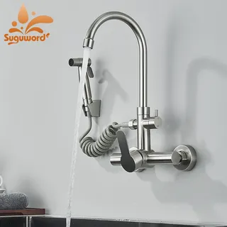 Bassin de cuisine en acier inoxydable avec pulvérisateur