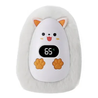 Chauffe mains électrique rechargeable pelucheux long sécurisé…