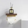 Porte-rouleau de papier toilette mural en laiton – vue 2