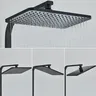 Pommeau de douche noir doré – vue 5
