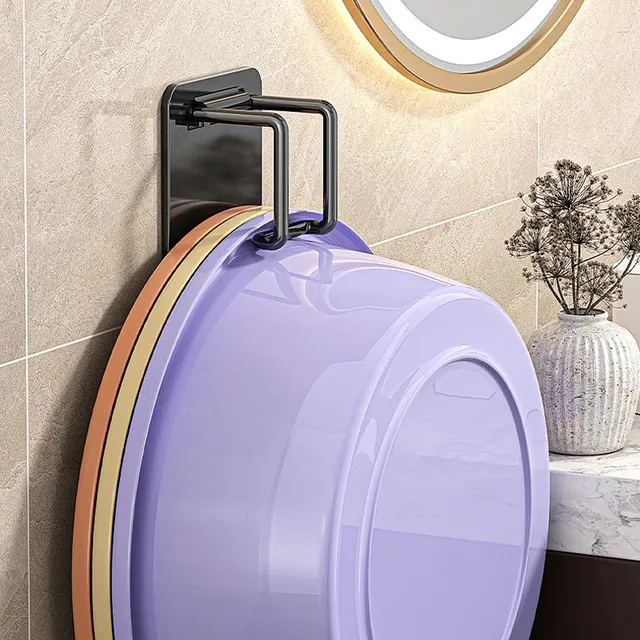 Support de lavabo pliable en acier – vue 2