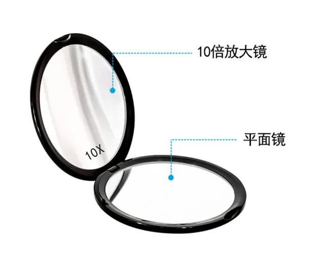 Miroir de maquillage de voyage Portable Double face… – vue 5