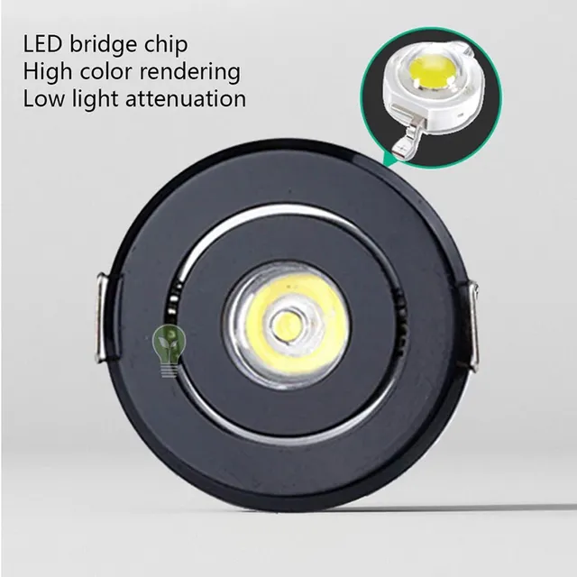 Dimmable 1W 3W Mini rond haute puissance LED encastré… – vue 4